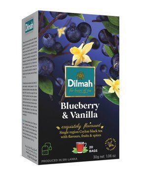 Чай черный DILMAH 20x1.5g Голубика и ваниль к/у 000804313 фото