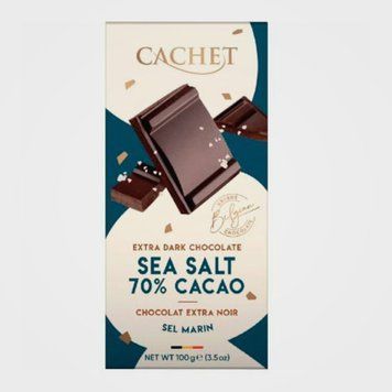 Шоколад Cachet чорний 70% з морською сіллю, 100г 000804115 фото