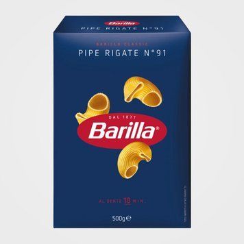 Макарони BARILLA 91 PIPE RIGATE, 500г 000804010 фото