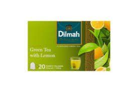 Чай зеленый вкус лимона DILMAH 20x1.5g Premium к/у 000804307 фото