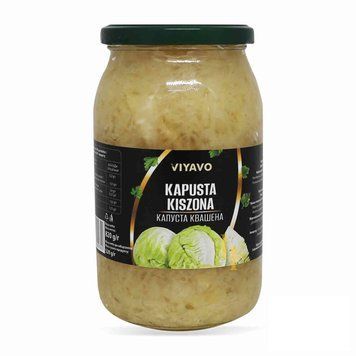 Капуста квашеная VIYAVO 900ml/820g ск/б 000804273 фото
