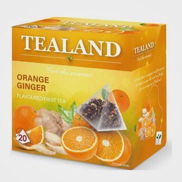 Чай фруктовый TEALAND ORANGE-GINGER апельсин-имбирь в пирамидках 000804100 фото