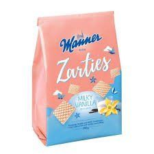 Вафли Manner Zarties с начинкой молочная ваниль 200 г 000803981 фото