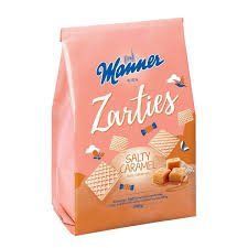 Вафли Manner Zarties с начинкой соленая карамель 200 г. 000803982 фото