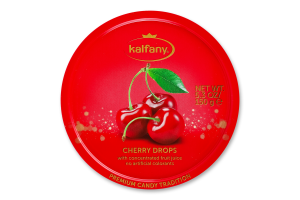Льодяники Kalfany Cherry Candies вишня 150г 000803987 фото