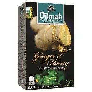 Чай черный DILMAH 20x1.5g Имбирь и мед к/у 000804310 фото