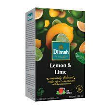 Чай черный DILMAH 20x1.5g Лимон и лайм к/у 000804311 фото